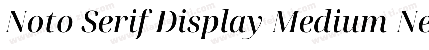 Noto Serif Display Medium Nerd Font字体转换